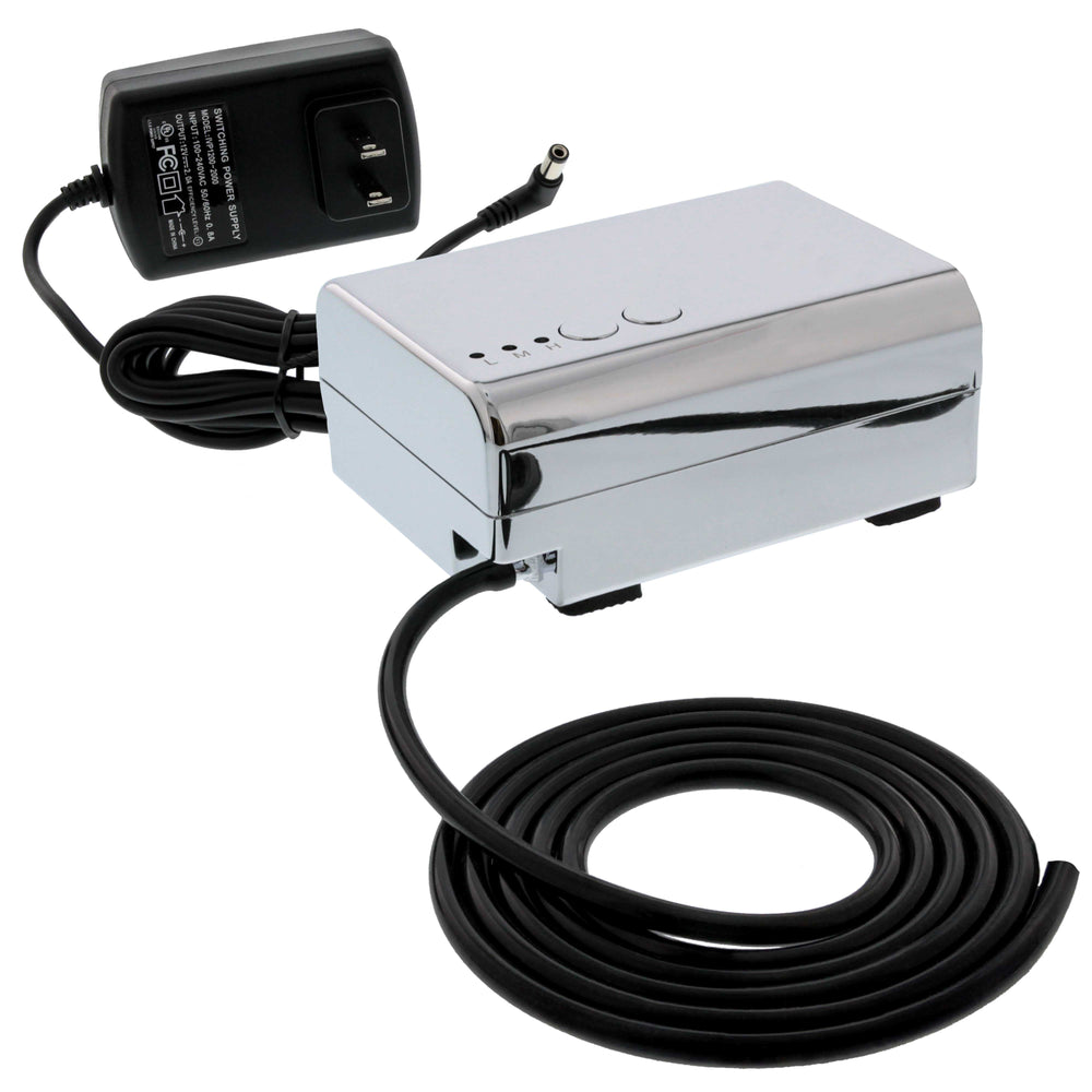 Mini Airbrush Compressor; Professional Quiet Compressor with 3 Airflow Control Settings & 6' Push On Hose