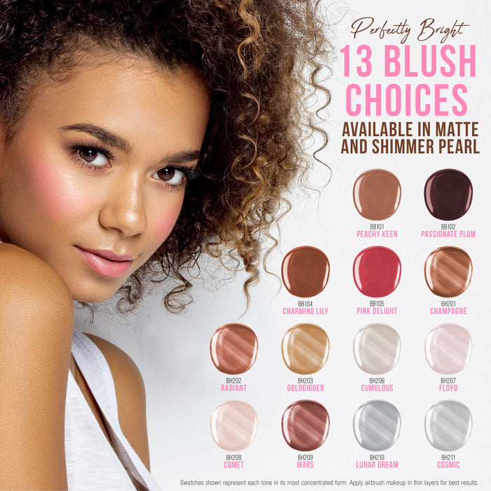 PASSIONATE PLUM Color Shade Belloccio Professional Airbrush Makeup Blush, 1/2 oz.