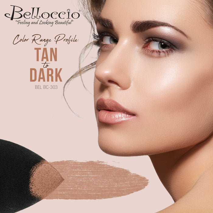 Belloccio High Definition Tan Shade Makeup Concealer 5 gram Jar - Conceal Imperfections, Hide Blemishes, Dark Under Eye Circles, Cosmetic Cream