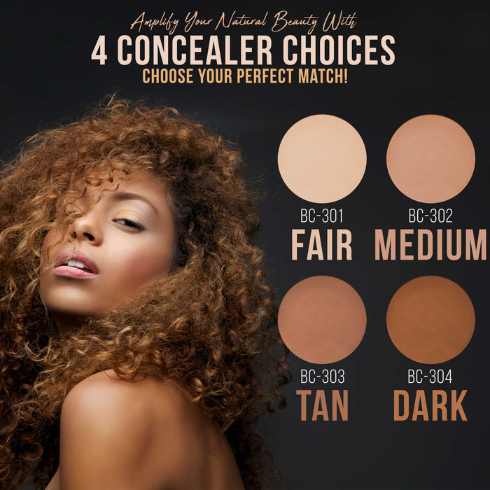Belloccio High Definition Tan Shade Makeup Concealer 5 gram Jar - Conceal Imperfections, Hide Blemishes, Dark Under Eye Circles, Cosmetic Cream