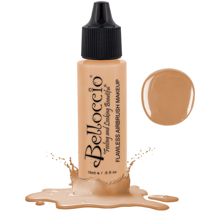 BUFF Color Shade Belloccio Professional Airbrush Makeup Foundation, 1/2 oz.