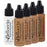 TAN Color Shade Foundation Set of Belloccio's Professional Cosmetic Airbrush Makeup in 1/2 oz Bottles