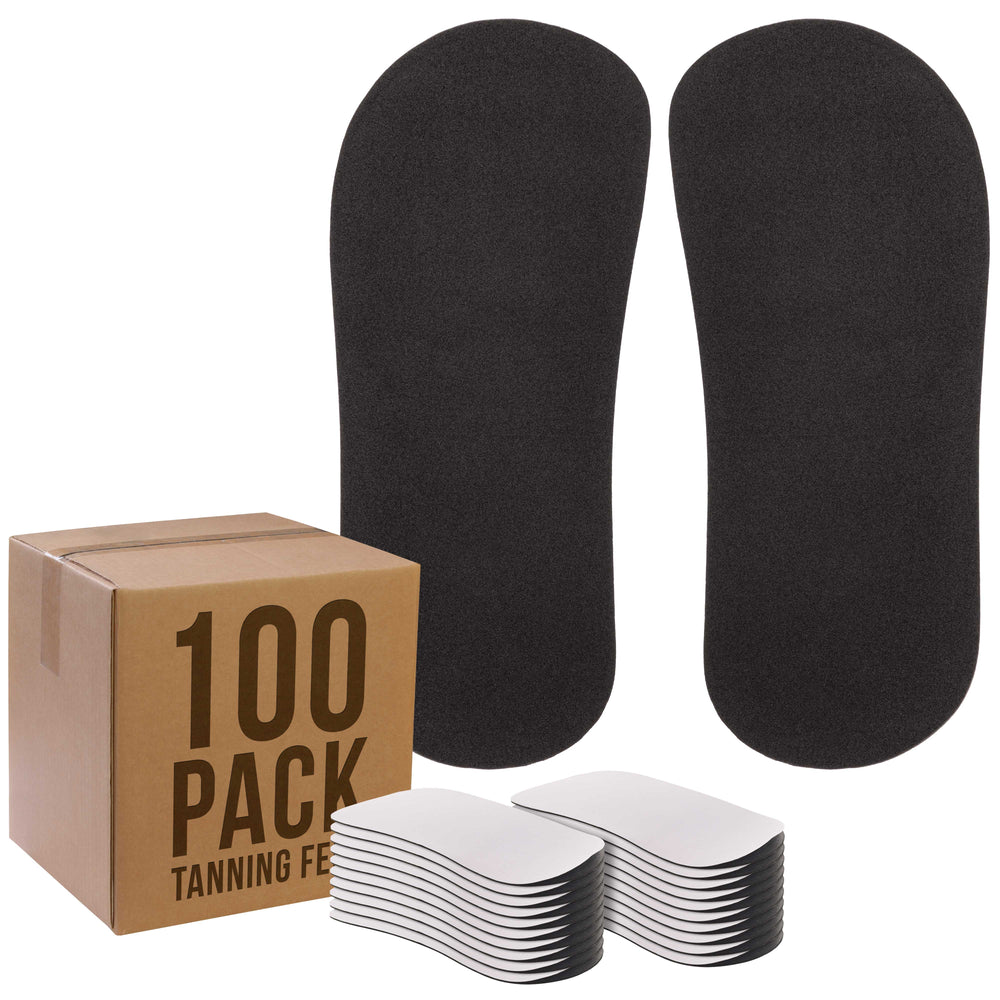 50 Pairs of Disposable Tanning Feet Pads (100 Feet Total); Sunless Airbrush Spray Tanning Foot Protection; (Color Varies)