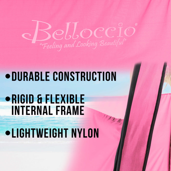 Belloccio Professional Pink Airbrush and Turbine Spray Tanning Tent Booth with Nylon Carrying Bag