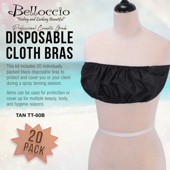 Belloccio 20 Disposable Bras (Brassieres): Sunless Spray Tanning, Salon, Spa