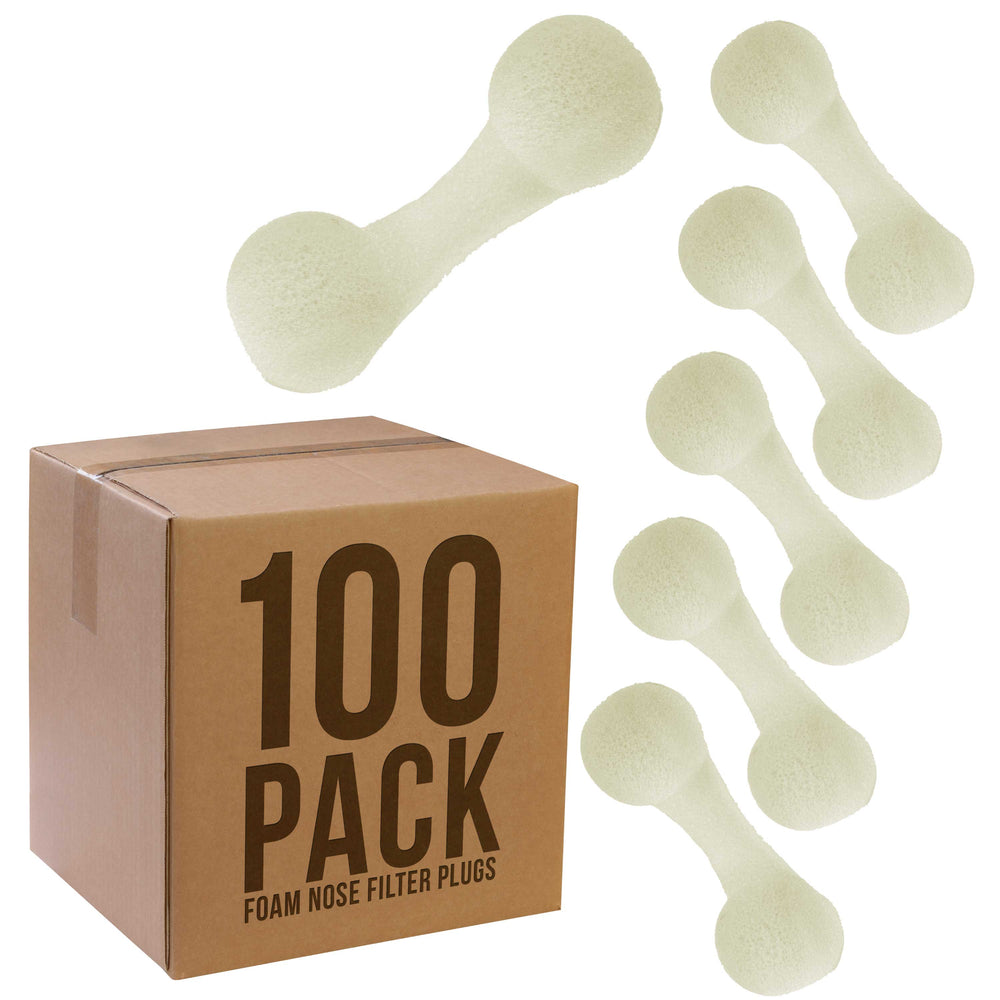 100 Disposable Nose Filter Plugs: Breathable Dust Plug, Sunless Spray Tanning, Salon, Spa