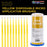 TCP Global Paint Touch Up Micro Brushes, 100 Fine 1.5 mm Tip Size Yellow Brush Applicators - Auto Body Shop, Auto Car Detailing, Hobby